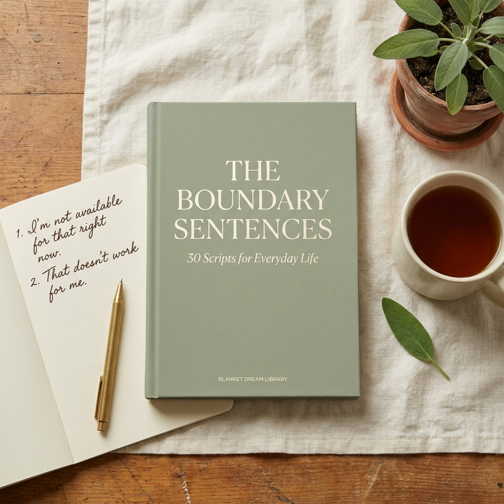 Cover — The Boundary Sentences — Blanket Dream Library