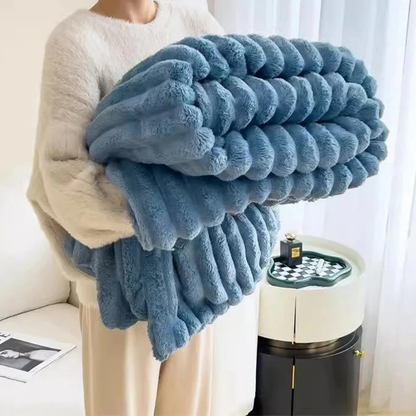 Blue Fluffy Blanket