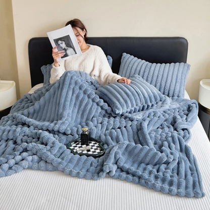 Blue Fluffy Blanket