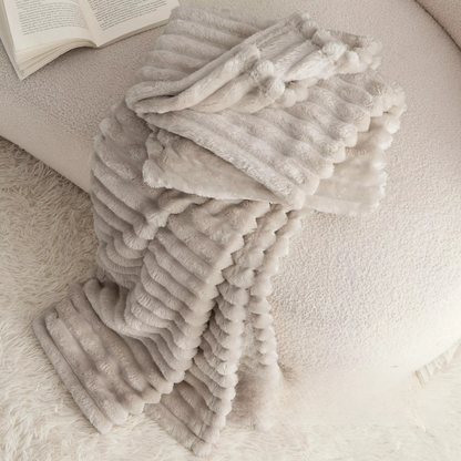 Beige Fluffy Blanket