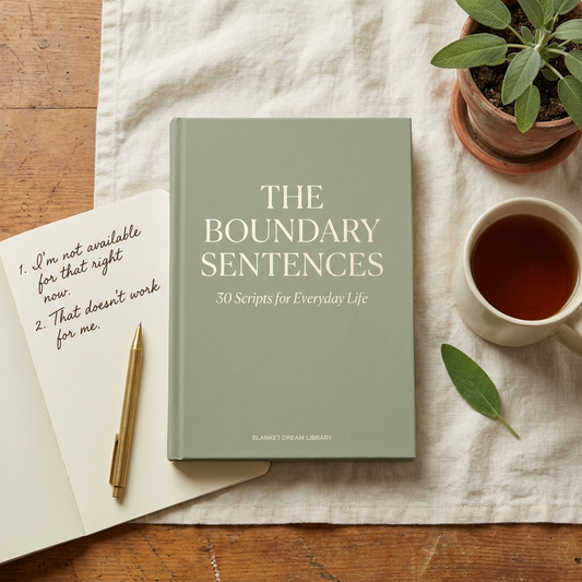 Cover — The Boundary Sentences — Blanket Dream Library