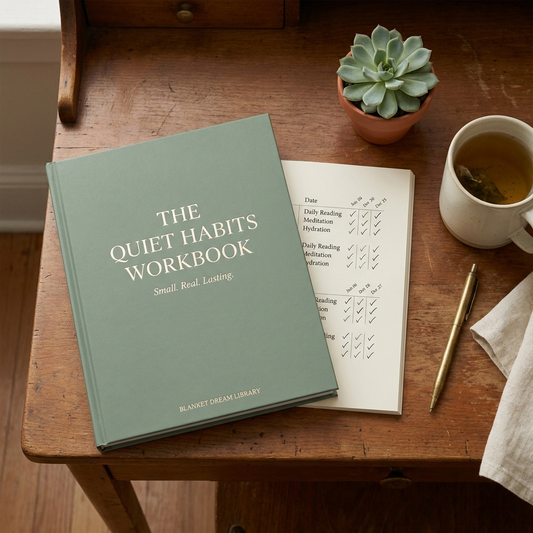 Cover — The Quiet Habits Workbook — Blanket Dream Library