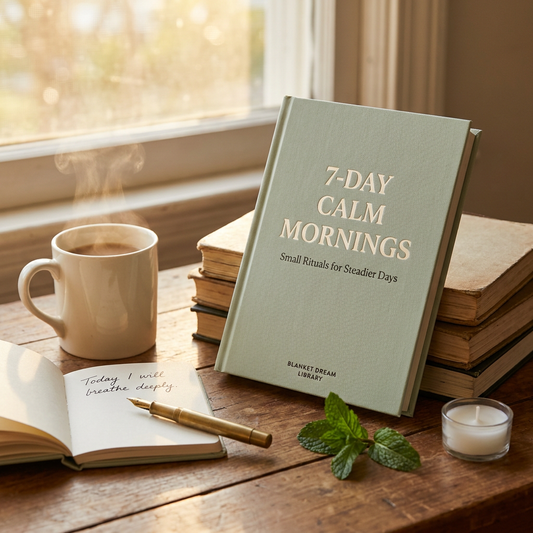 Cover — 7-Day Calm Mornings — Blanket Dream Library