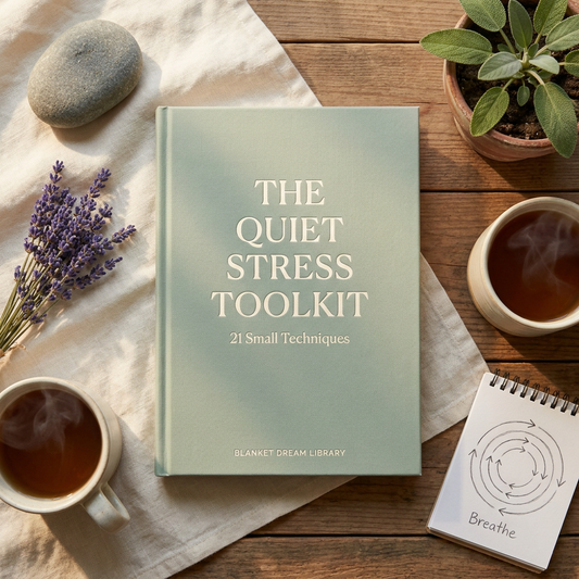 Cover — The Quiet Stress Toolkit — Blanket Dream Library