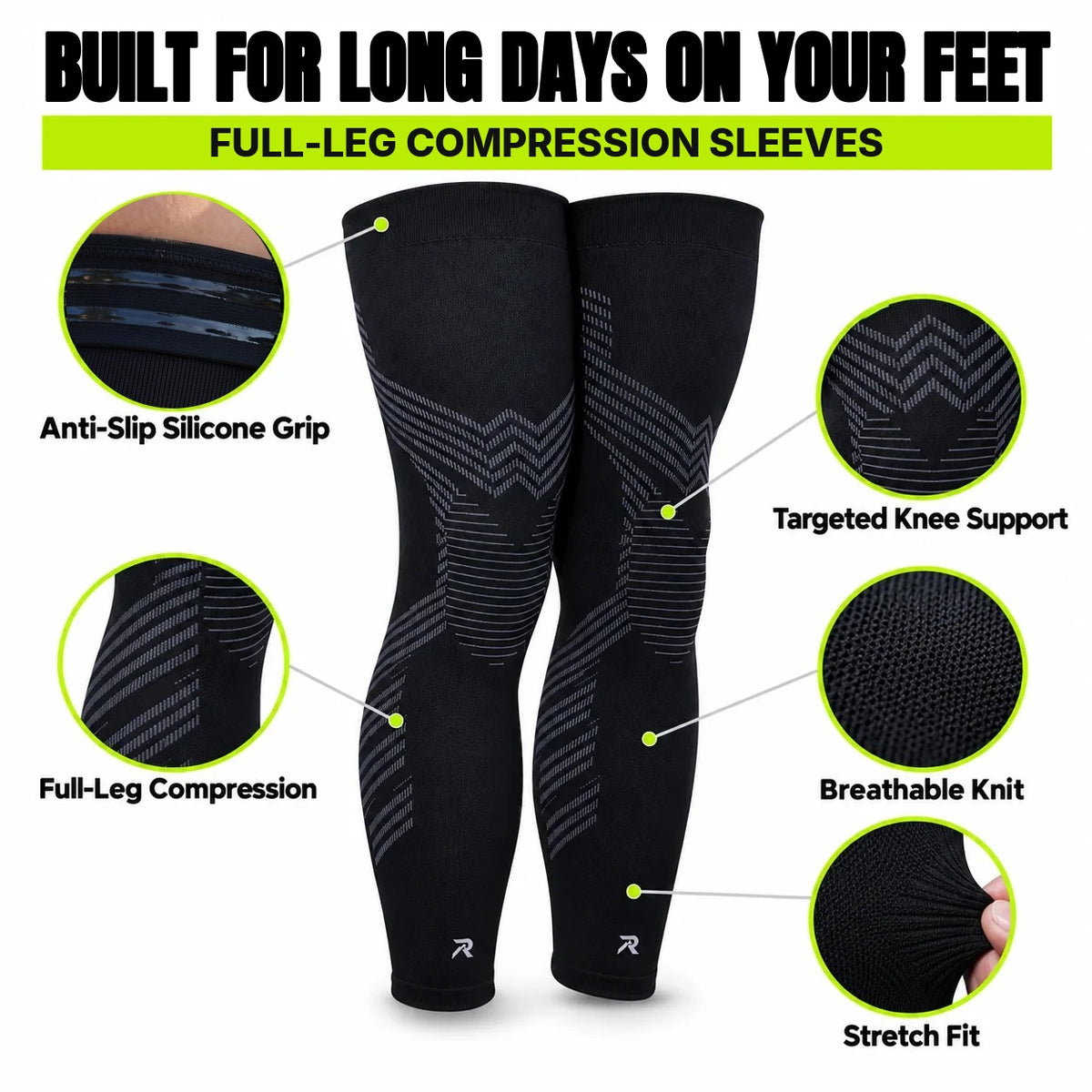 Full-Leg Compression Sleeves