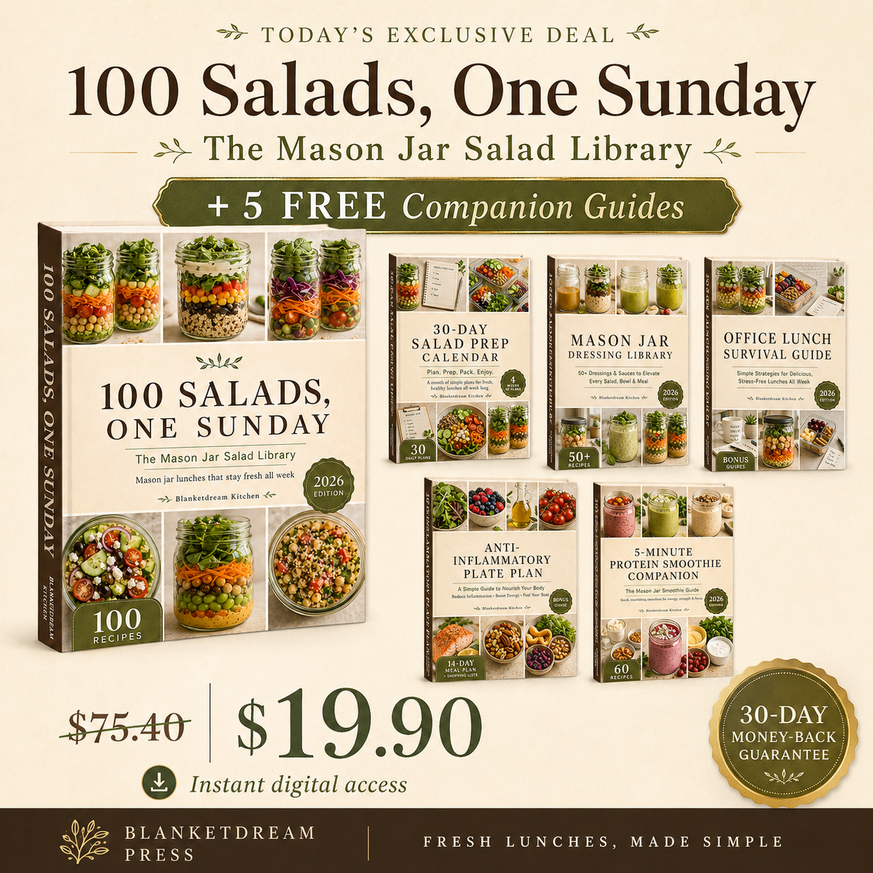 100 Salads, One Sunday: The Mason Jar Salad Library