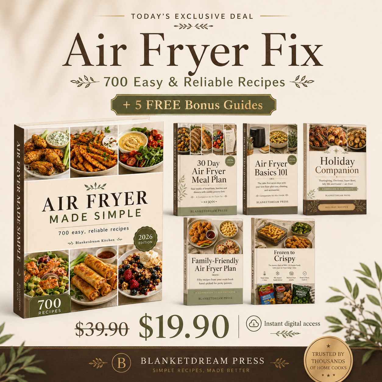 Air Fryer Fix: 700 Easy & Reliable Recipes
