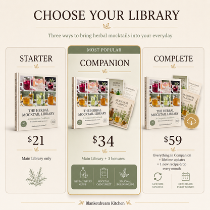 The Herbal Mocktail Library — 90 Botanical Drinks by Season
