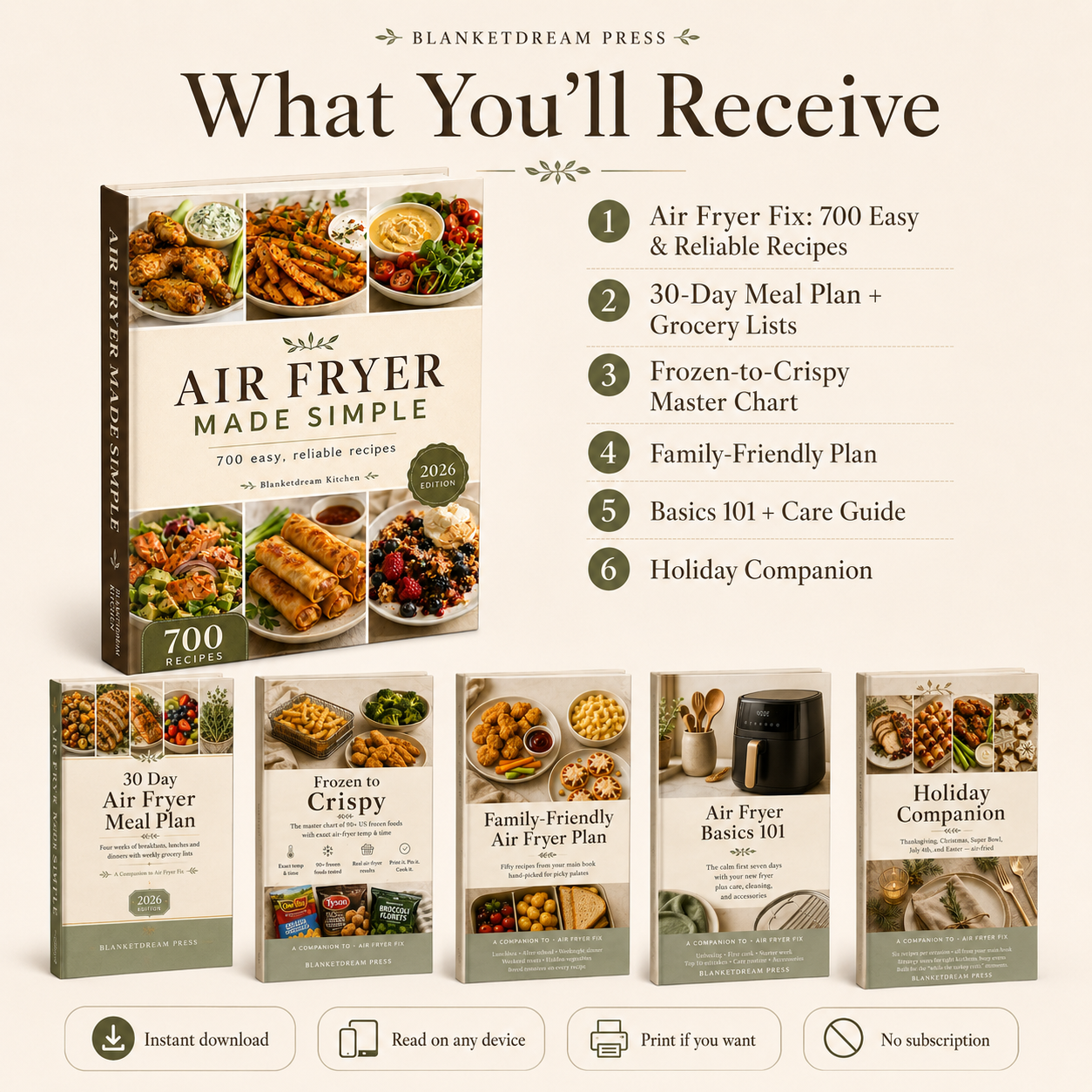 Air Fryer Fix: 700 Easy & Reliable Recipes