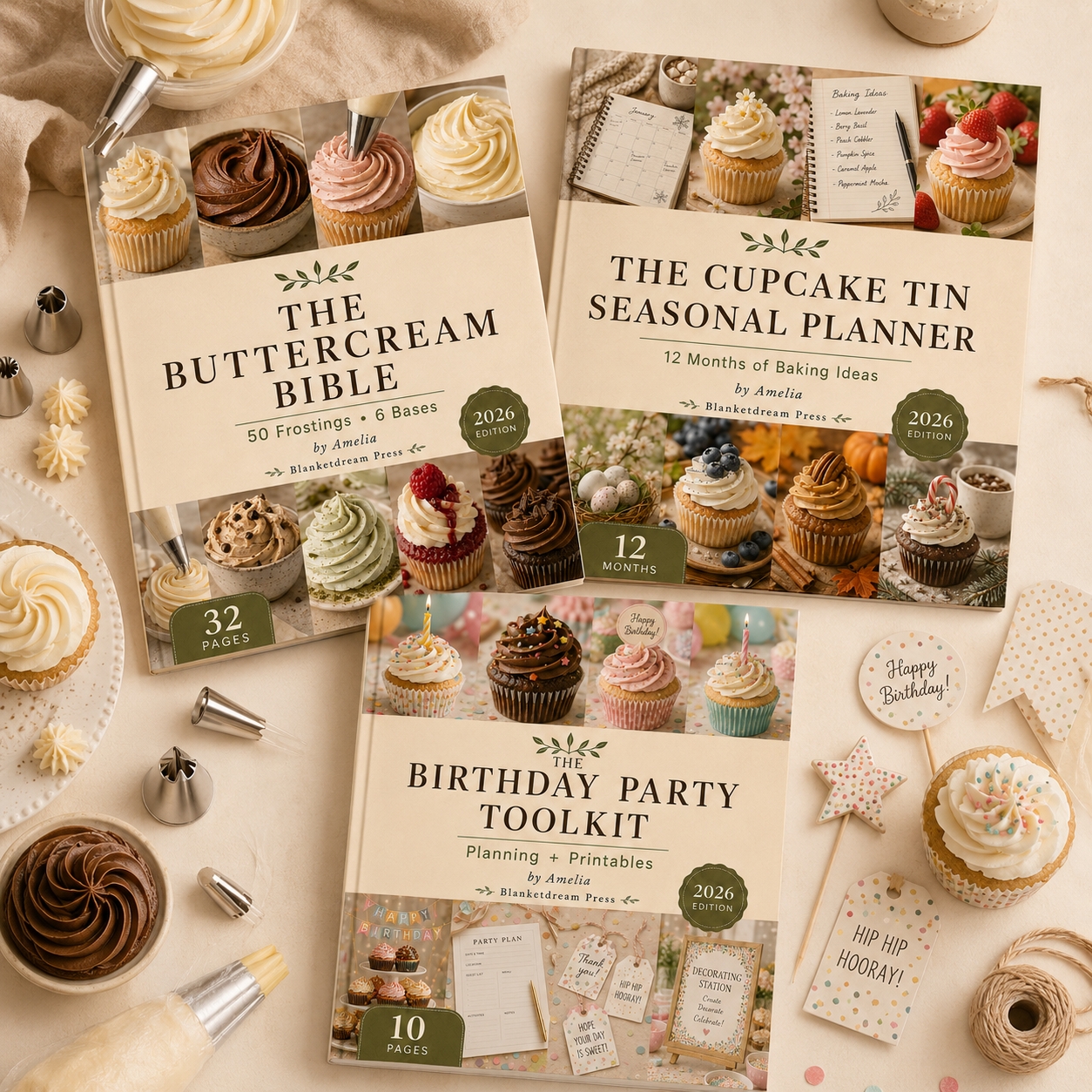 The Cozy Cupcake Library — 125 Recipes for Every Season