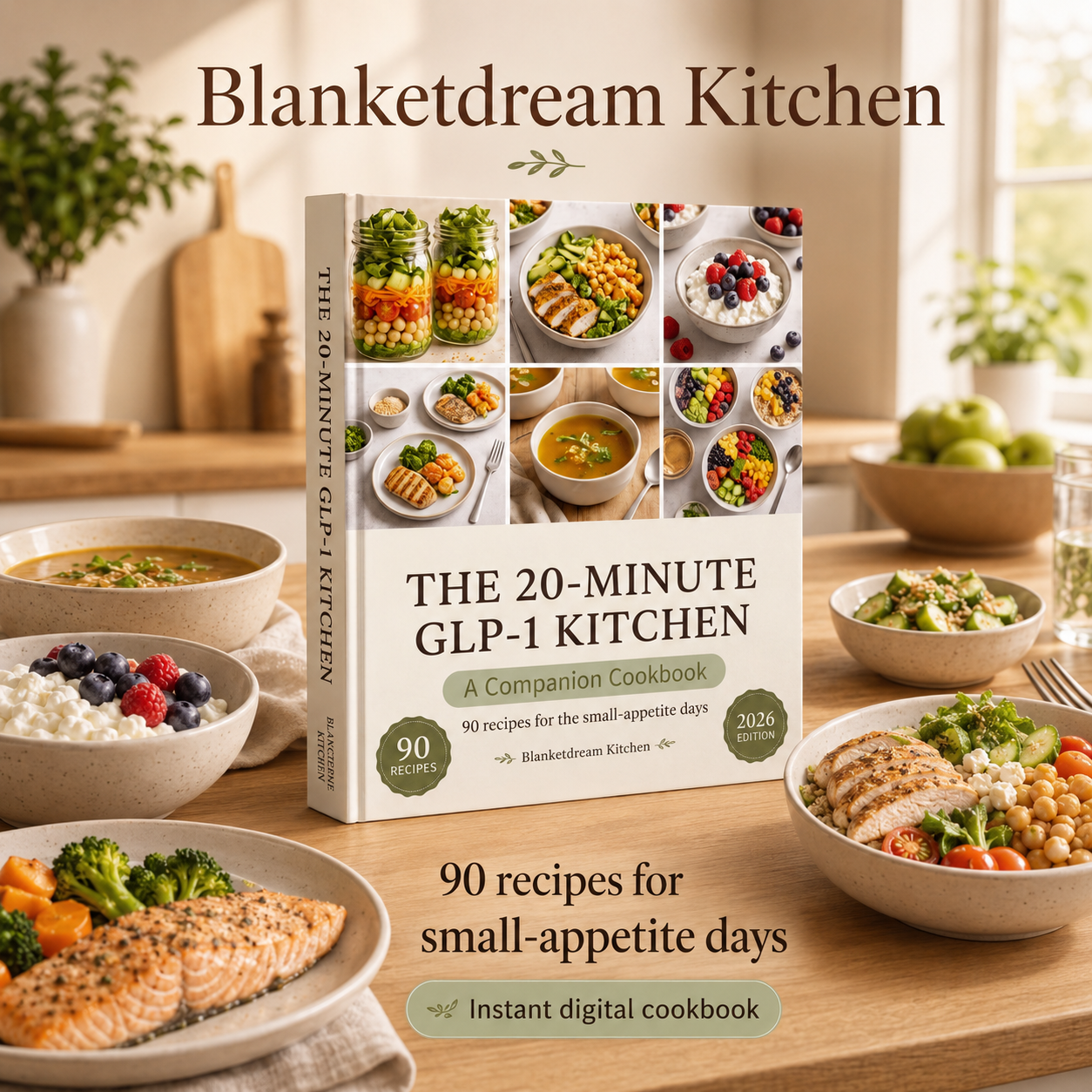 The 20-Minute GLP-1 Kitchen — 90 Recipes for the Small-Appetite Days
