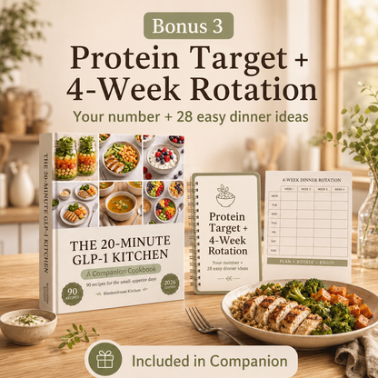 The 20-Minute GLP-1 Kitchen — 90 Recipes for the Small-Appetite Days