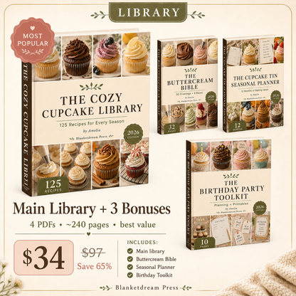 The Cozy Cupcake Library — 125 Recipes for Every Season