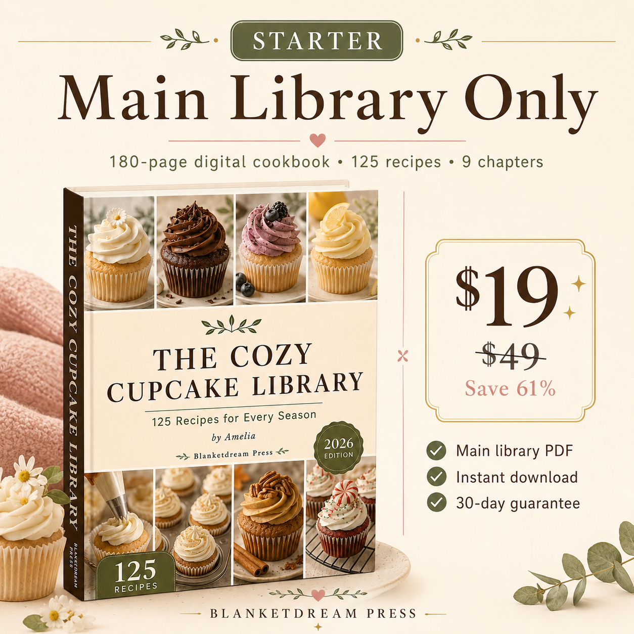 The Cozy Cupcake Library — 125 Recipes for Every Season